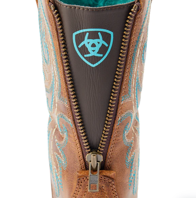 Bota Vaquera Round Up Cremallera Trasera 10044432