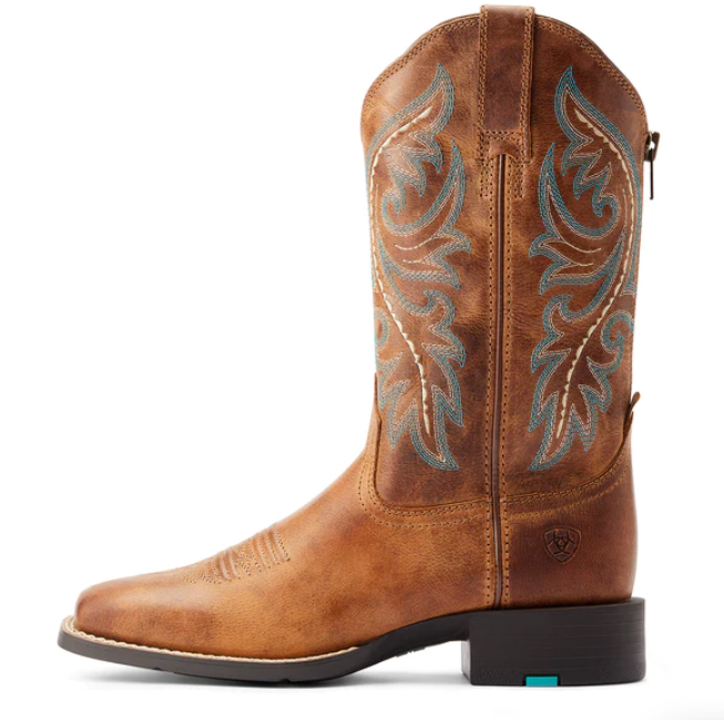 Bota Vaquera Round Up Cremallera Trasera 10044432