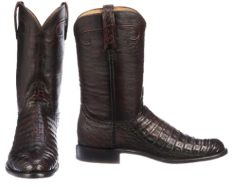 BOTAS LUCCHESE GERARD N3049.C2 BLACK CHERRY CAIMAN