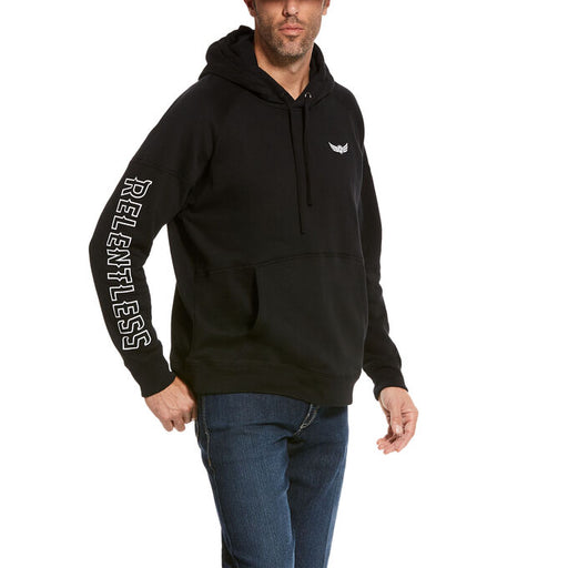 Relentless Logo Hoodie-BLACK