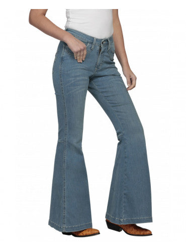 Jeans Cintura Alta Trumpet Flare 1000972