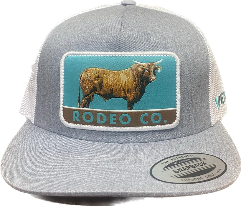 CACHUCHA Vexil Brand- Rodeo Co. - Atigrado - Gris jaspeado/Malla blanca